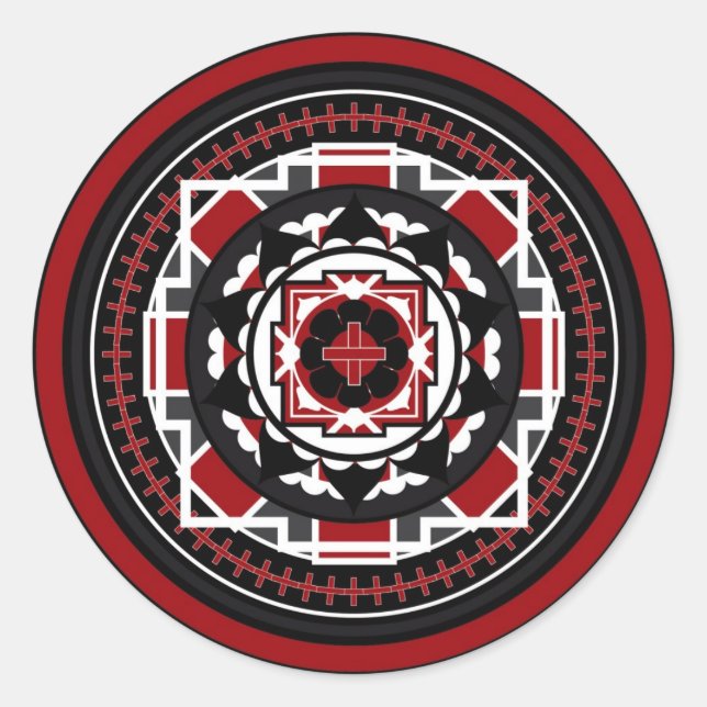 Rond Sticker Mandala Division (Devant)