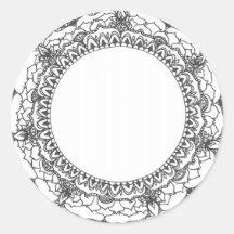 Sticker Mandala Pleine lune