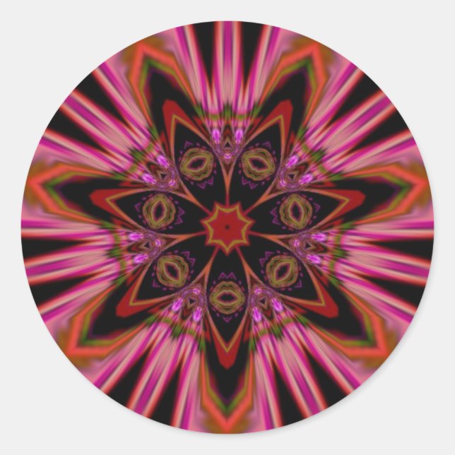 Rond Sticker Mandala Sacred Circles #003 (Devant)