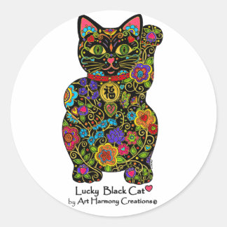 Rond Sticker Maneki Neko