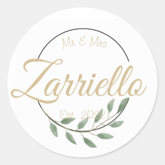 Rond Sticker mariage