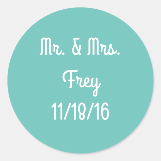 Rond Sticker mariage (Devant)