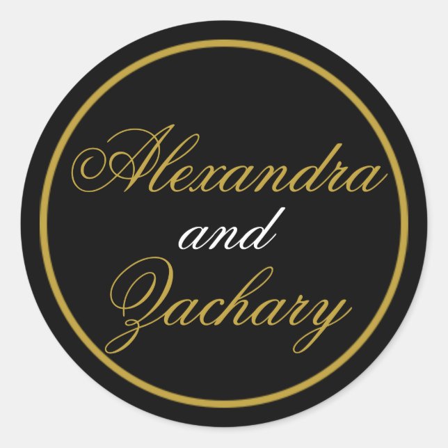 Rond Sticker mariage à deux paires Favoriser/Welcome Ba (Devant)