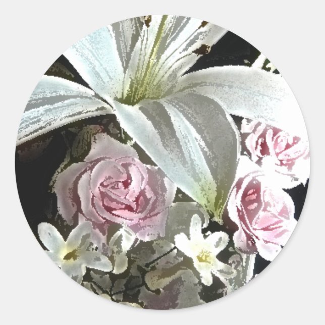 Rond Sticker Mariage Cala Lily (Devant)