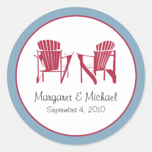 Rond Sticker mariage - Personnalisé