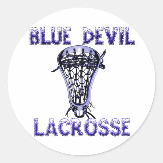 Rond Sticker Mascot de crosse BlueDevil