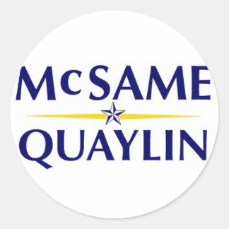 Rond Sticker McSame Quaylin - Blanc