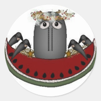 Rond Sticker Melon & Crows