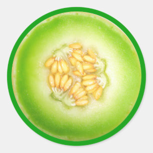 Rond Sticker Melon Honeydew