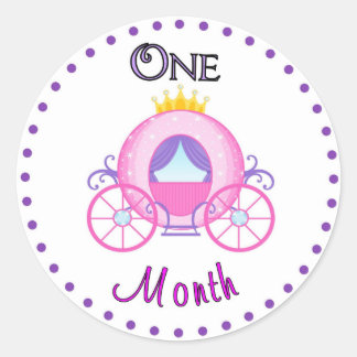 Rond Sticker mensuel pour bébé personnalisé