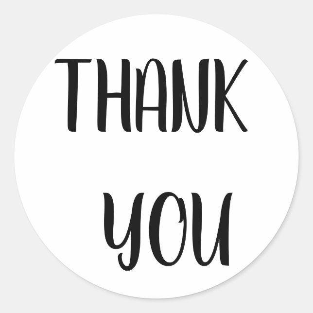 Rond Sticker Merci (Devant)