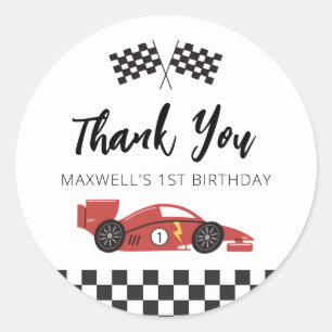 Rond Sticker Merci automobile