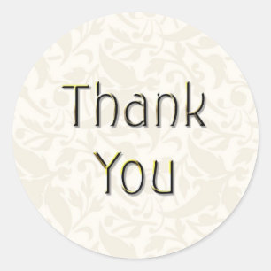 Rond Sticker Merci crème-TY02