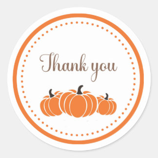 Rond Sticker Merci d'automne