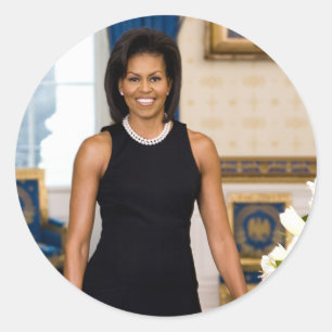Rond Sticker Michelle Obama