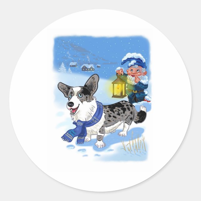 Rond Sticker mignon (Devant)