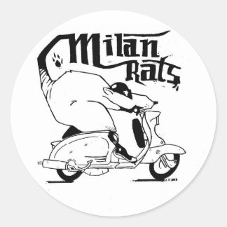 Rond Sticker Milan Rats