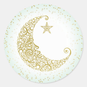 Rond Sticker Minuscule étoile en or