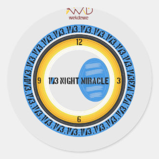 Rond Sticker miracle 1/3 nuit