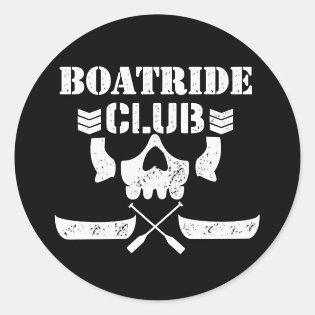 Rond Sticker MMOM BOATRIDE CLUB (Devant)