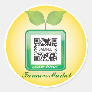 Rond Sticker Modèle produit frais