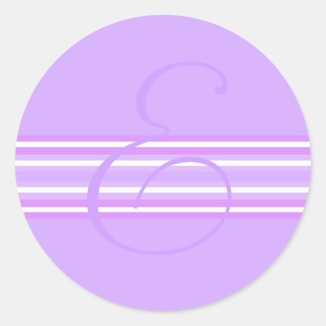 Rond Sticker Monogram E (Devant)