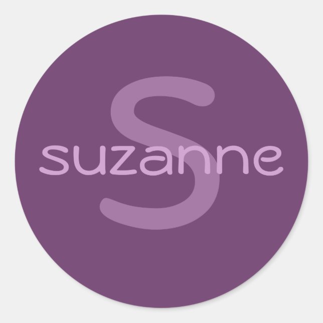 Rond Sticker Monogram & Name (Devant)