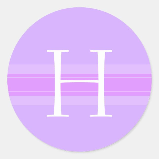 Rond Sticker Monogramme H (Devant)