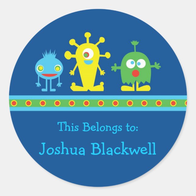Rond Sticker Monster (Devant)