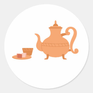 Rond Sticker Moroccan Tea