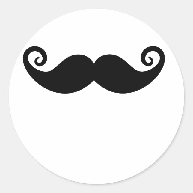 Rond Sticker Moustache (Devant)