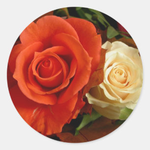 Rond Sticker multi-Roses