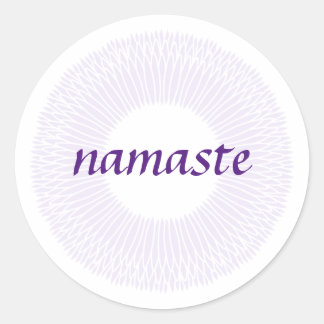 Rond Sticker Namaste Small Round