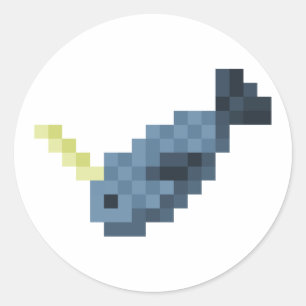 Rond Sticker Narwhal