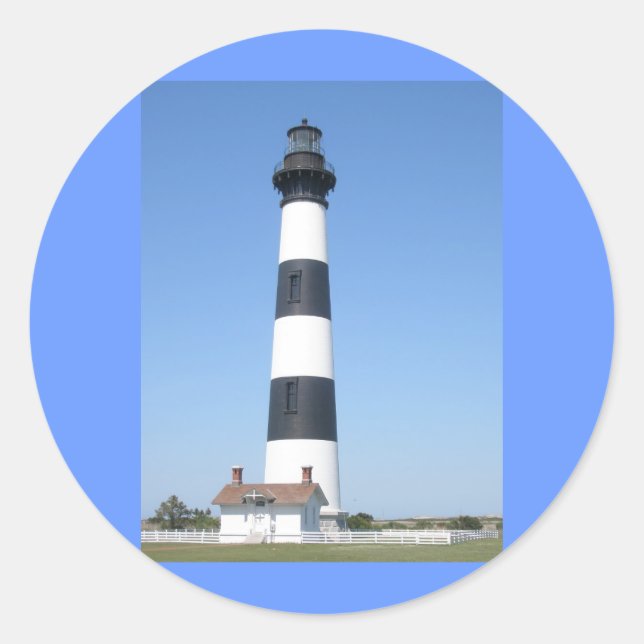Rond Sticker NC Bodie Lighthouse Outer Banks (Devant)