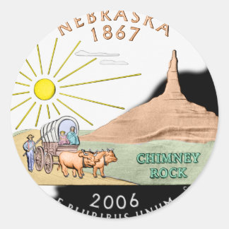 Rond Sticker Nebraska