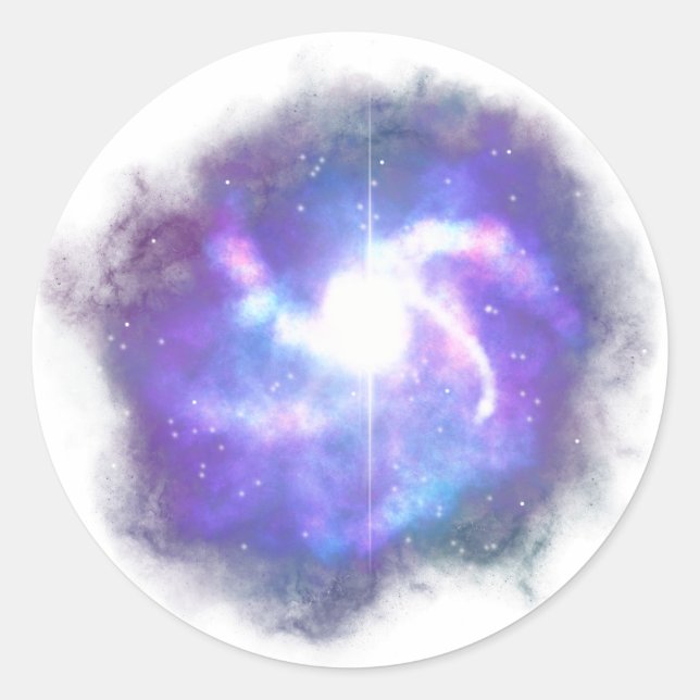 Rond Sticker Nebula/Space (Devant)