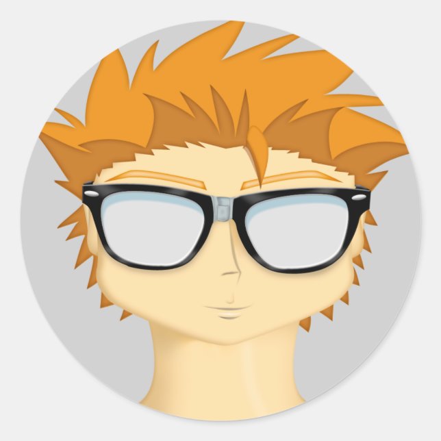 Rond Sticker nerd (Devant)