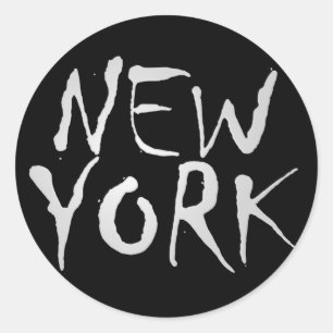 Rond Sticker New York élégant