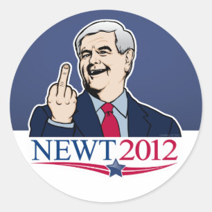 Rond Sticker Newt Gingrich 2012