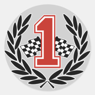 Rond Sticker numéro un