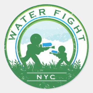 Rond Sticker NYC WaterFight