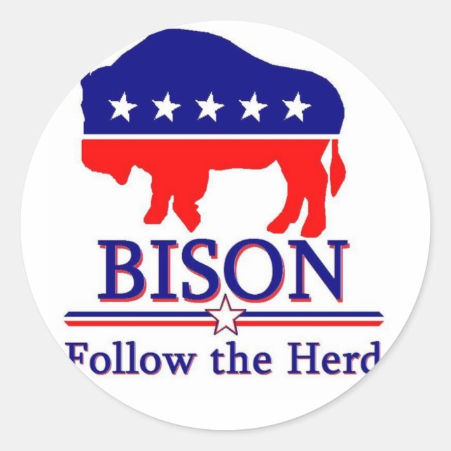 Rond Sticker officiel du Bison Party (Devant)
