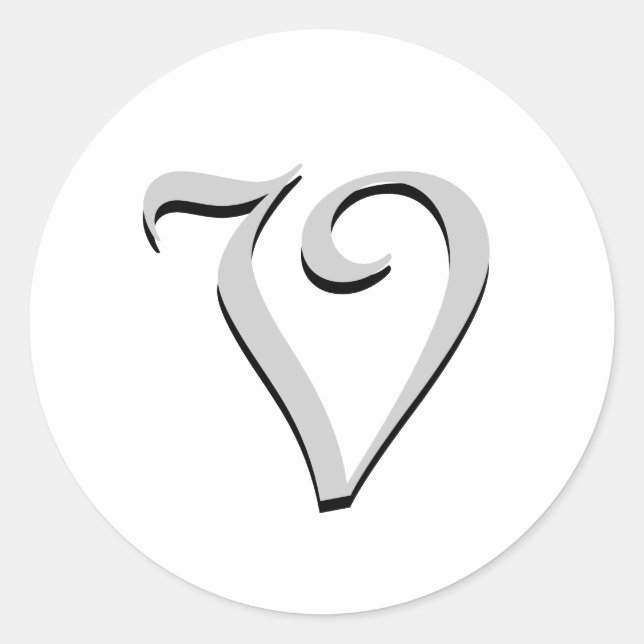 Rond Sticker officiel Monogramme "V" (Devant)