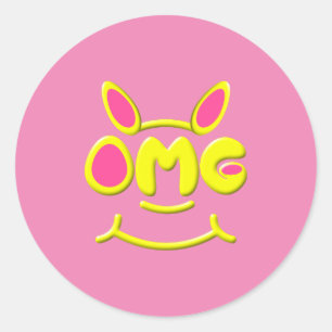 Rond Sticker OMG