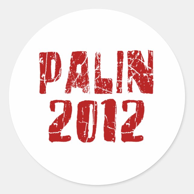 Rond Sticker Palin 2012 (Devant)