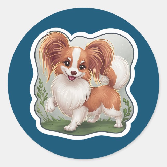 Rond Sticker Papillon (Devant)