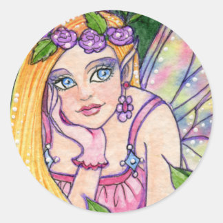 Rond Sticker Papillon Flower Imaginaire Ann Howard