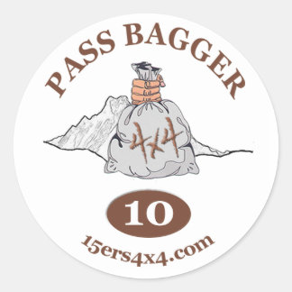 Rond Sticker Pass Bagger 10