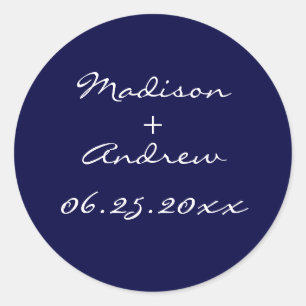 Rond Sticker Pearl des années 1920 - bleu